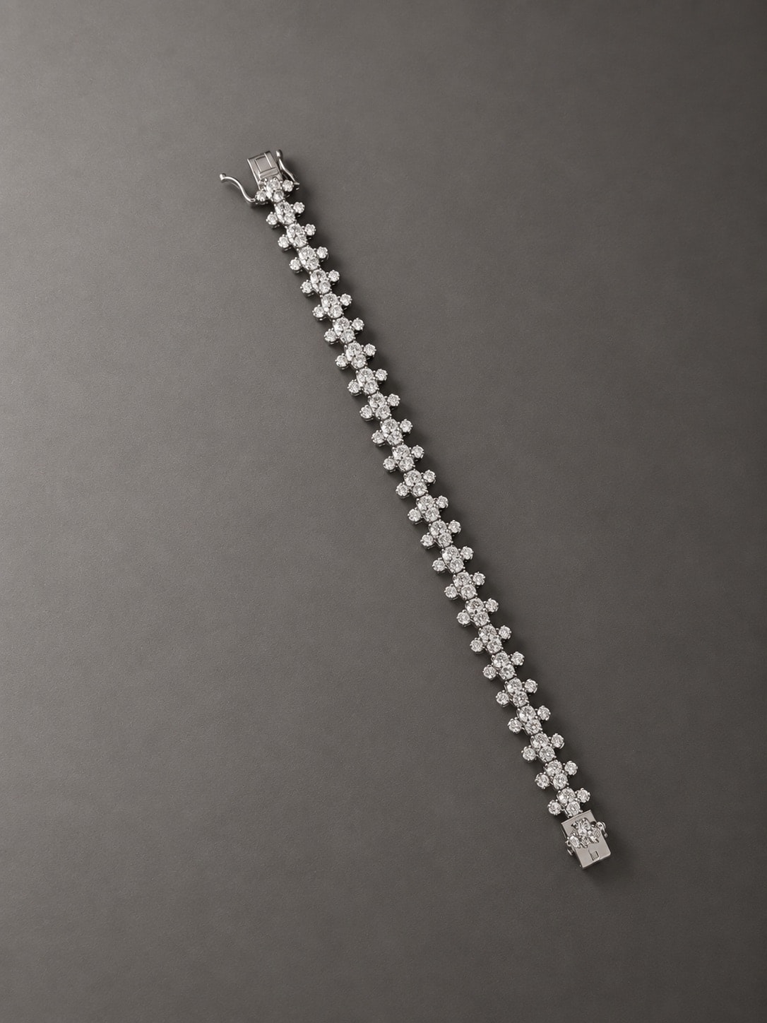 Flower Cluster Diamond Bracelet