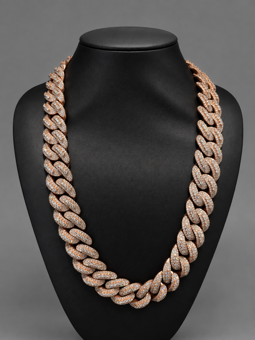 Rose Gold Diamond Cuban Chain