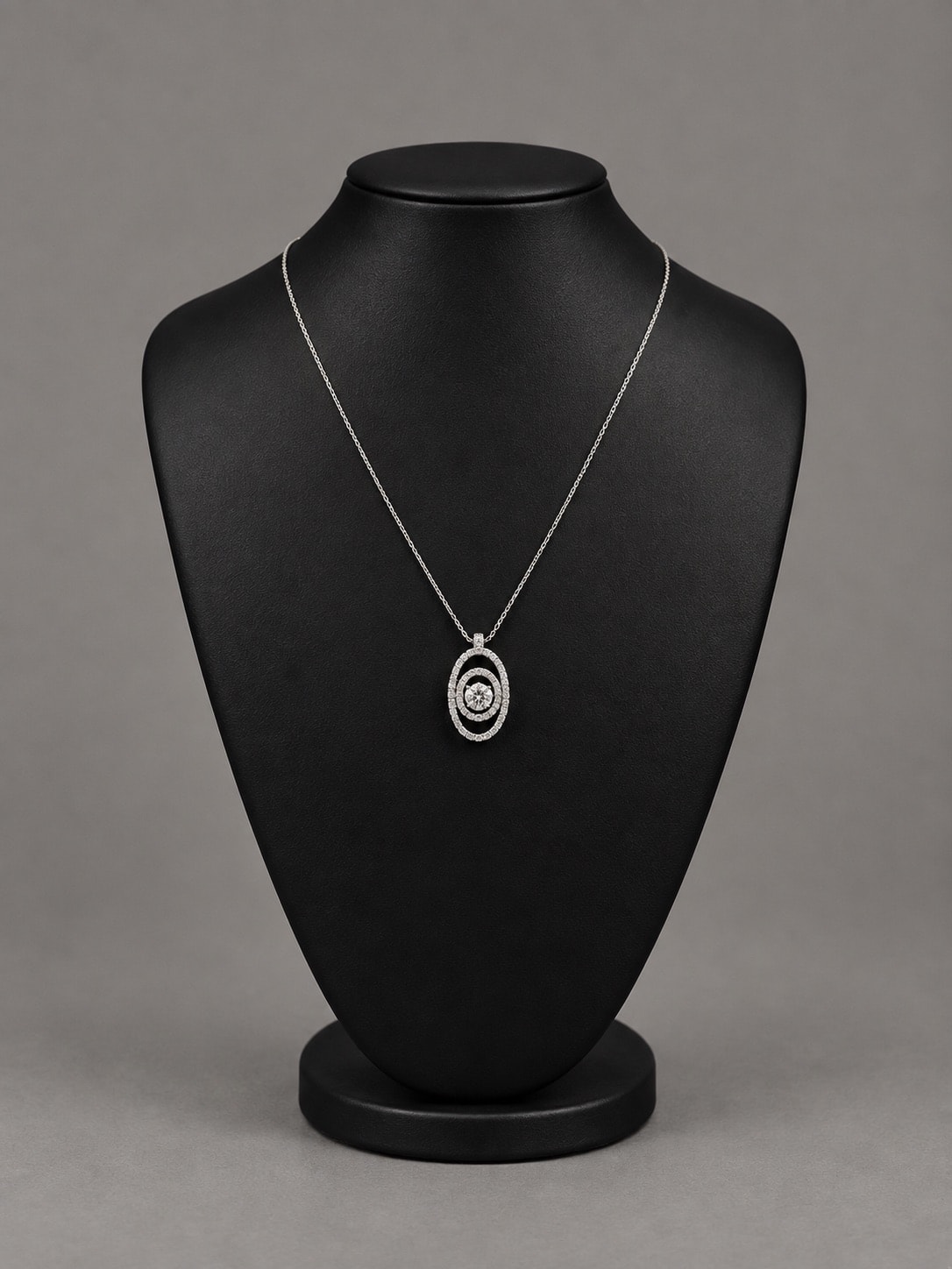Diamond Oval Pendant