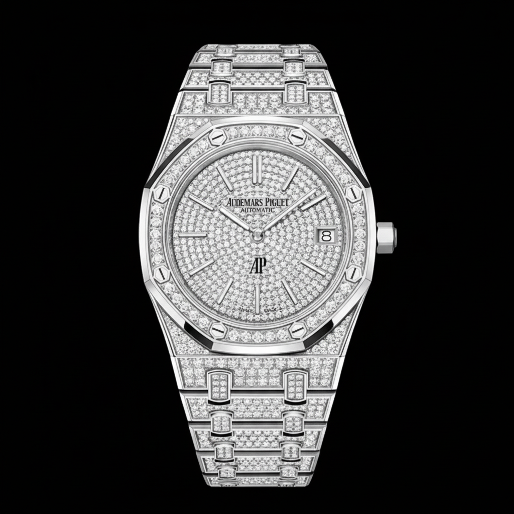 Royal Oak Selfwinding — Steel Full Diamond Pavé