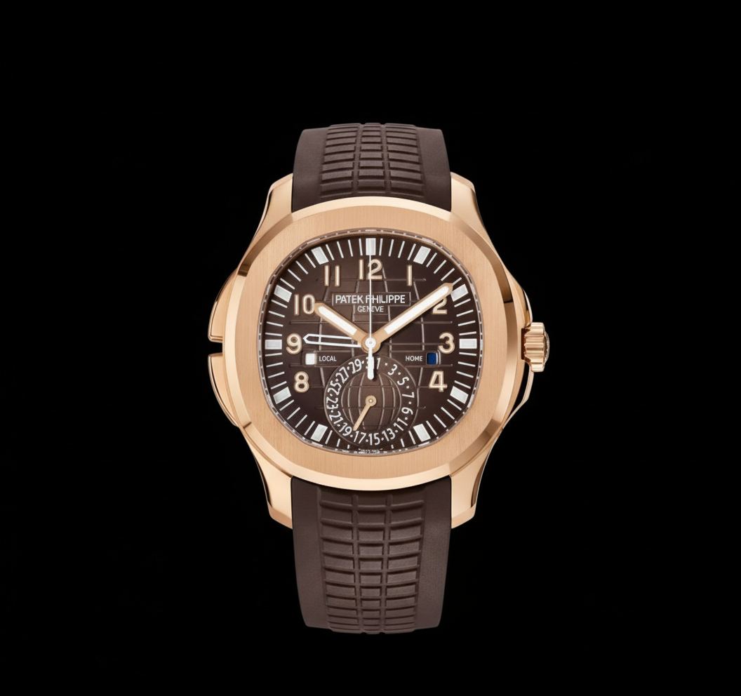 Aquanaut 5164 Travel Time — Rose Gold