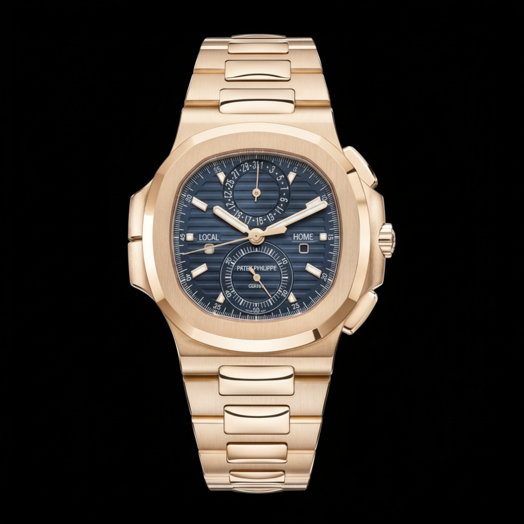 Nautilus 5990 Chrono Travel Time — Rose Gold