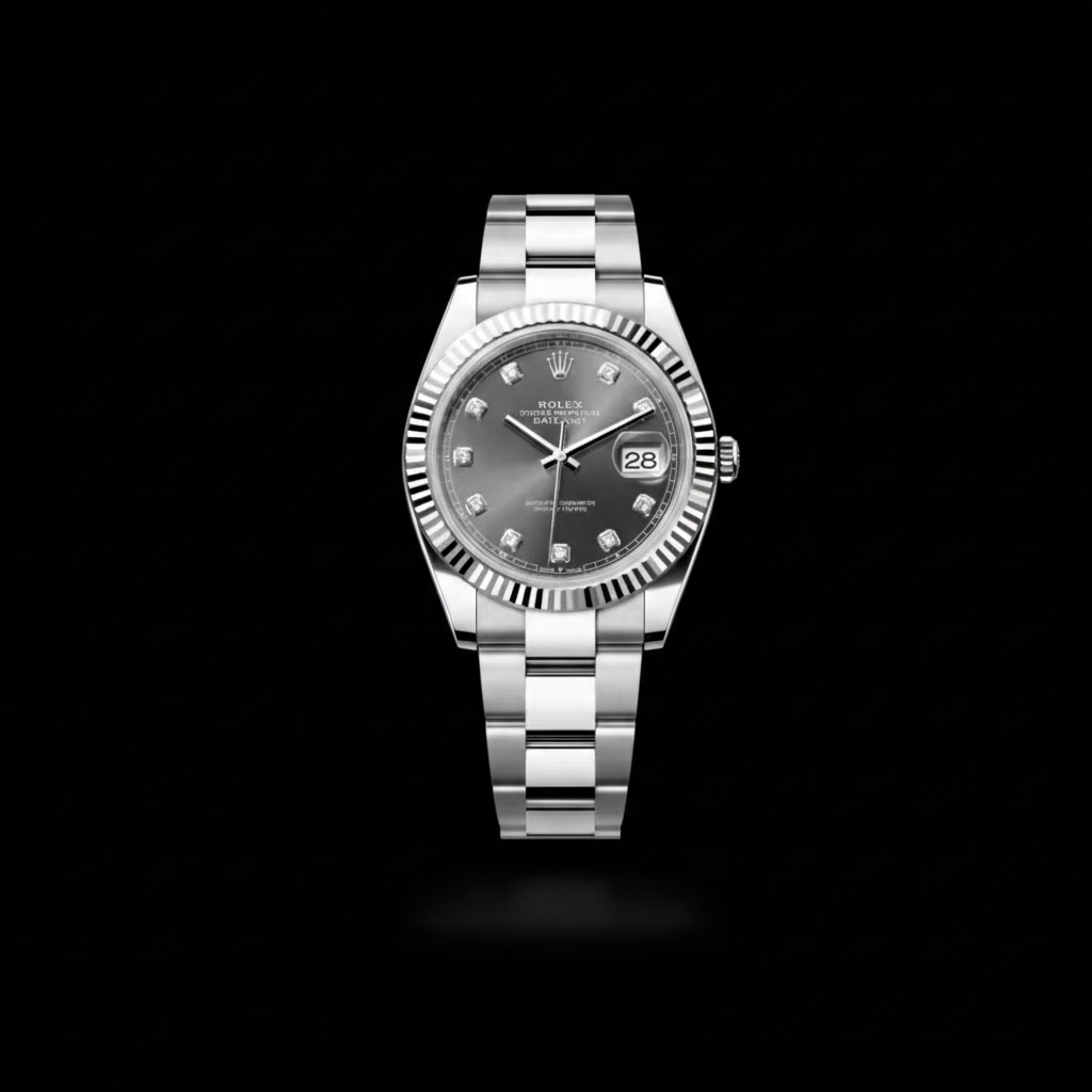 Datejust 41 — Rhodium Diamond Oyster