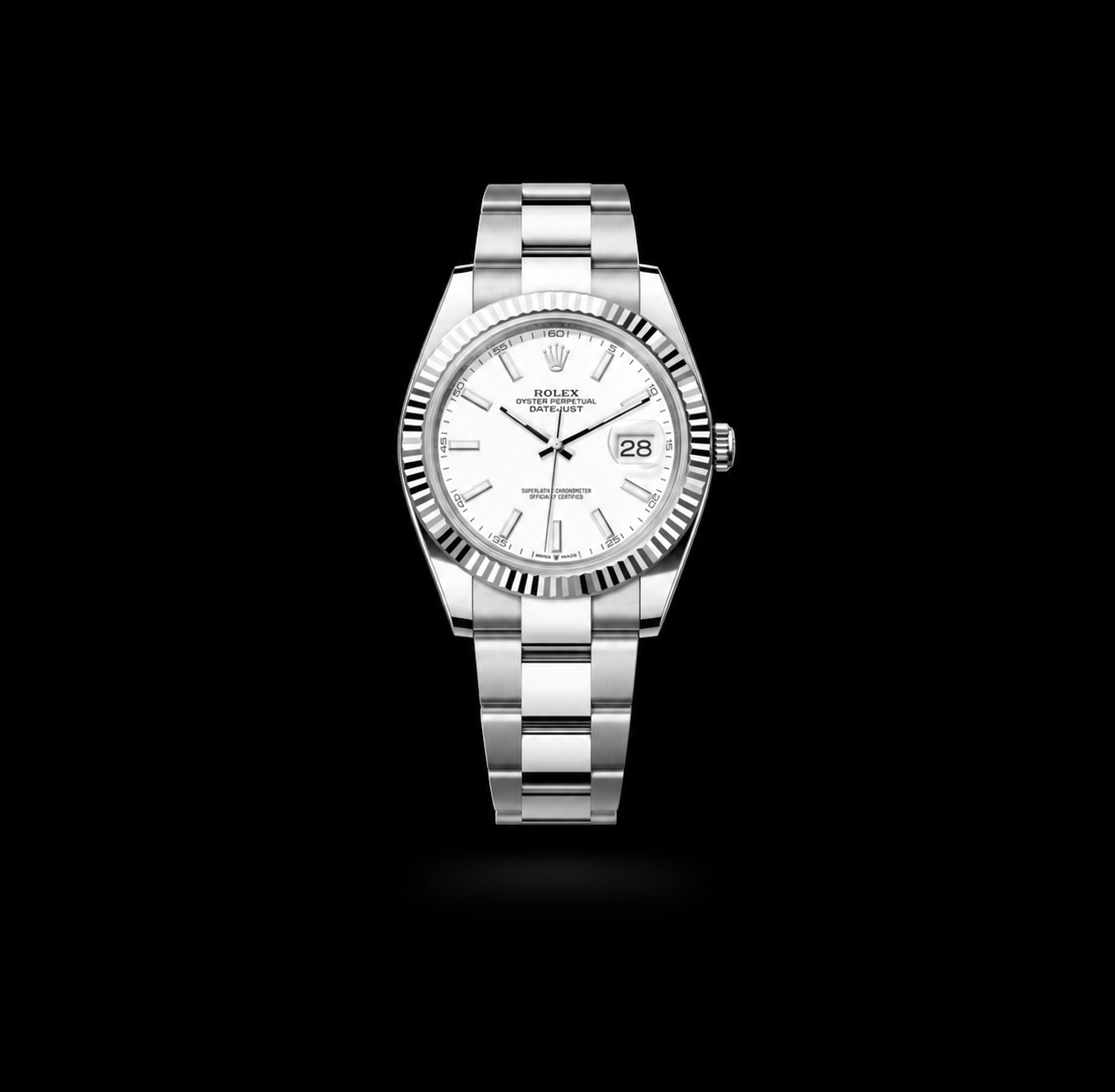 Datejust 41 — White Oyster