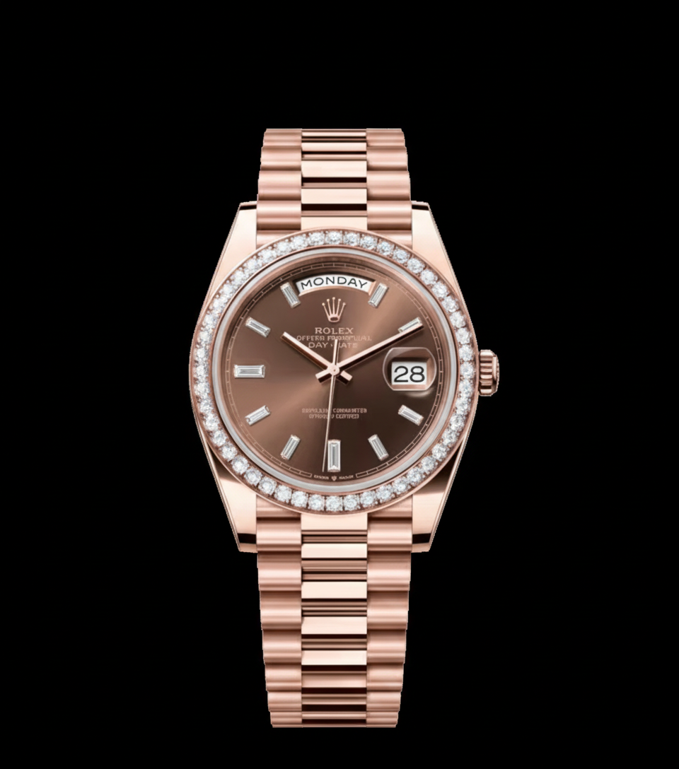 Day-Date — Rose Gold Chocolate Diamond