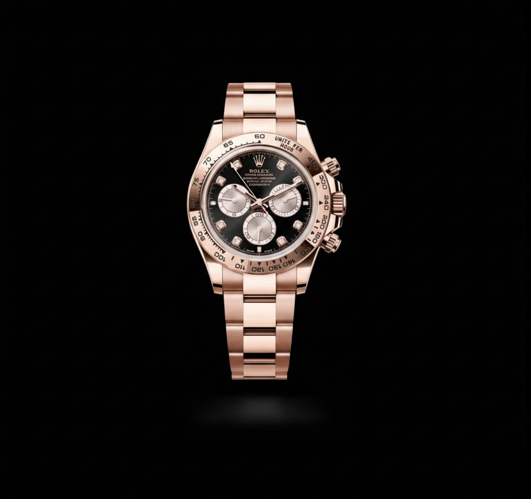 Daytona — Rose Gold Black Diamond