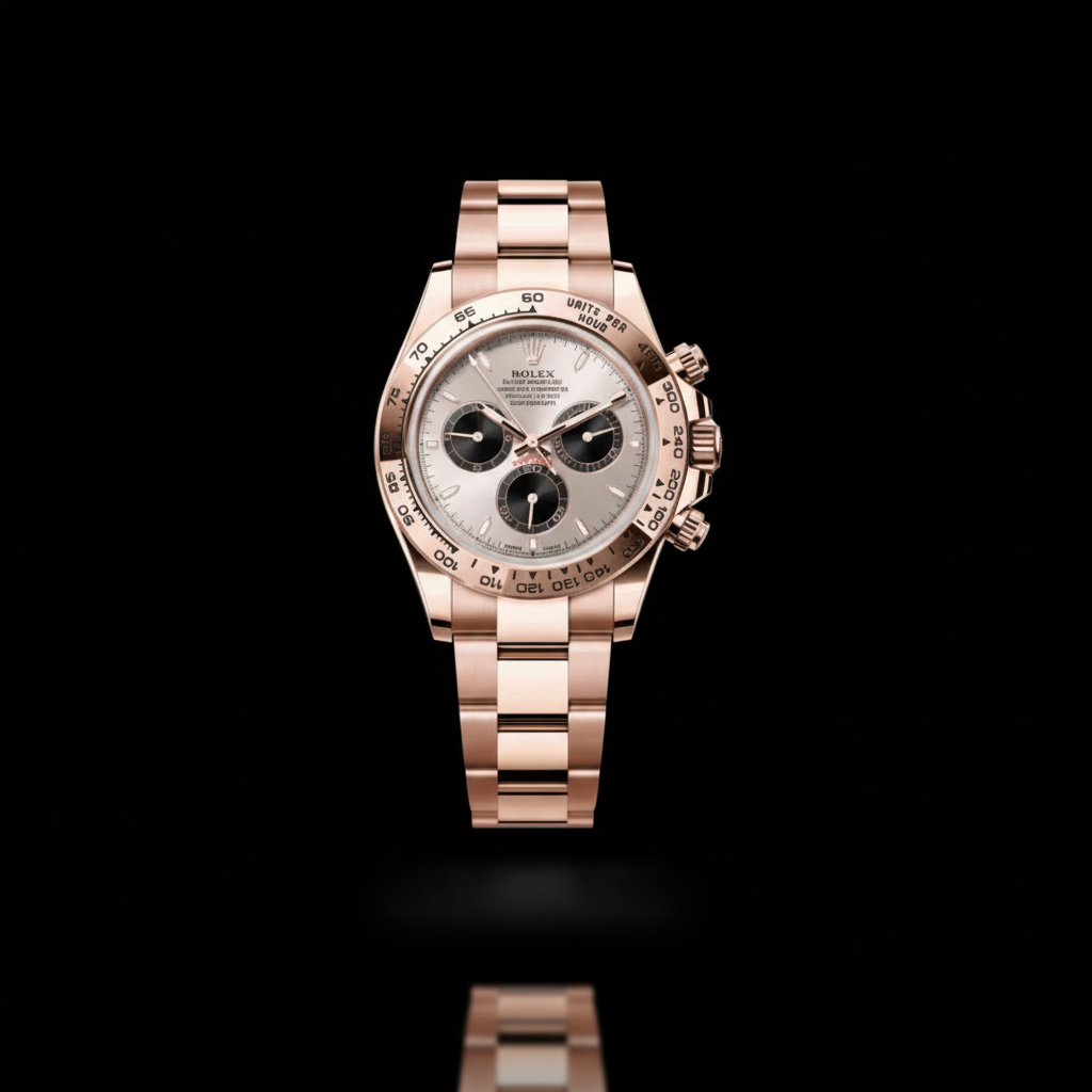 Daytona — Rose Gold Silver & Black