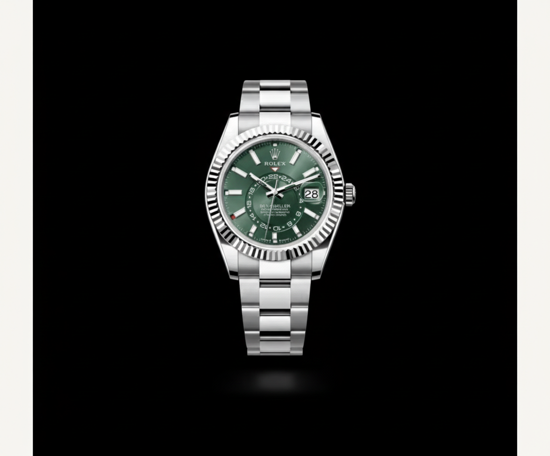 Sky-Dweller — Steel Green Oyster