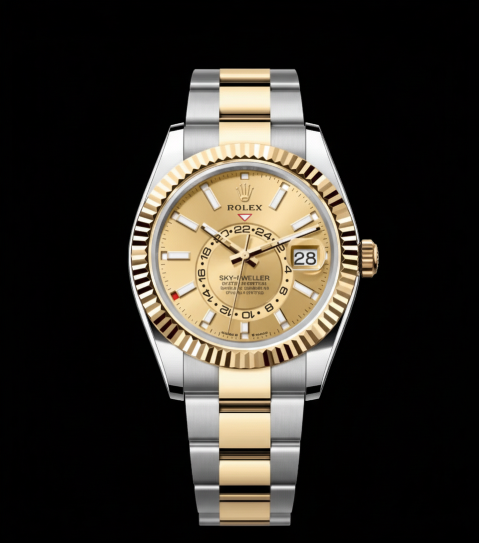 Sky-Dweller — Two-Tone Champagne