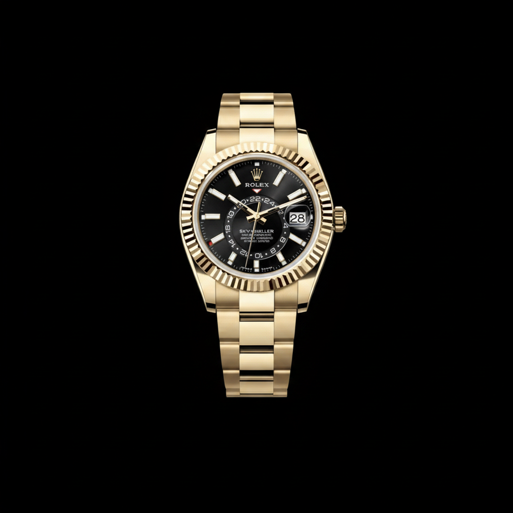 Sky-Dweller — Yellow Gold Black Oyster