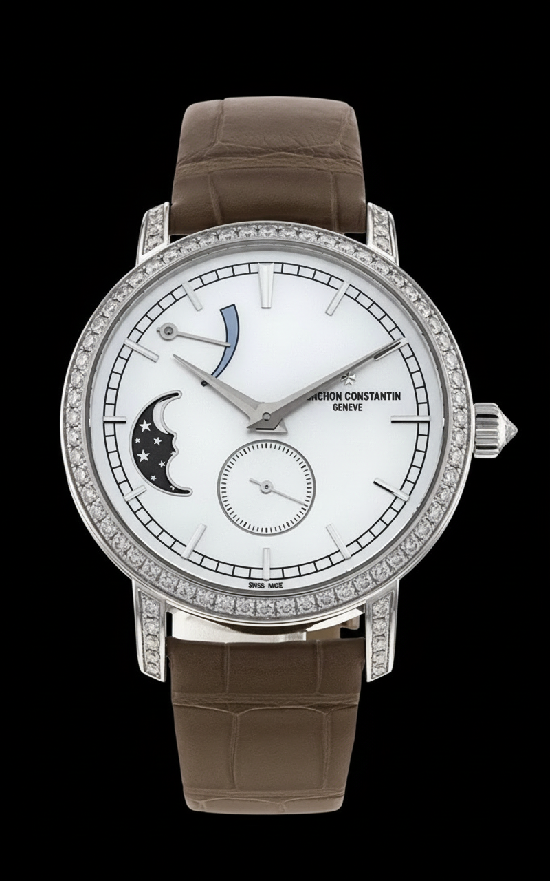 Traditionnelle Moonphase — White Gold